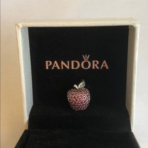 Pandora CZ Apple Charm
